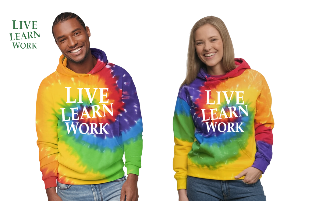 Live Learn Work Hoodie - My Store