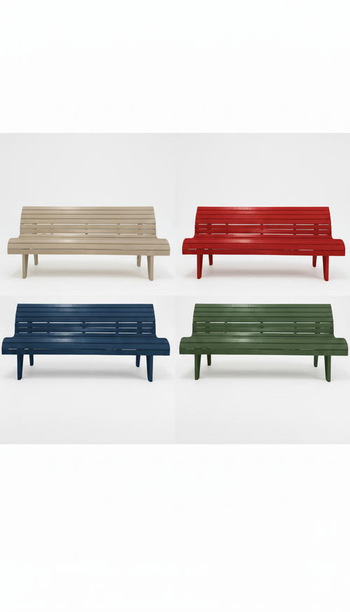 Handcrafted Solid Wood Contour Bench - My Store