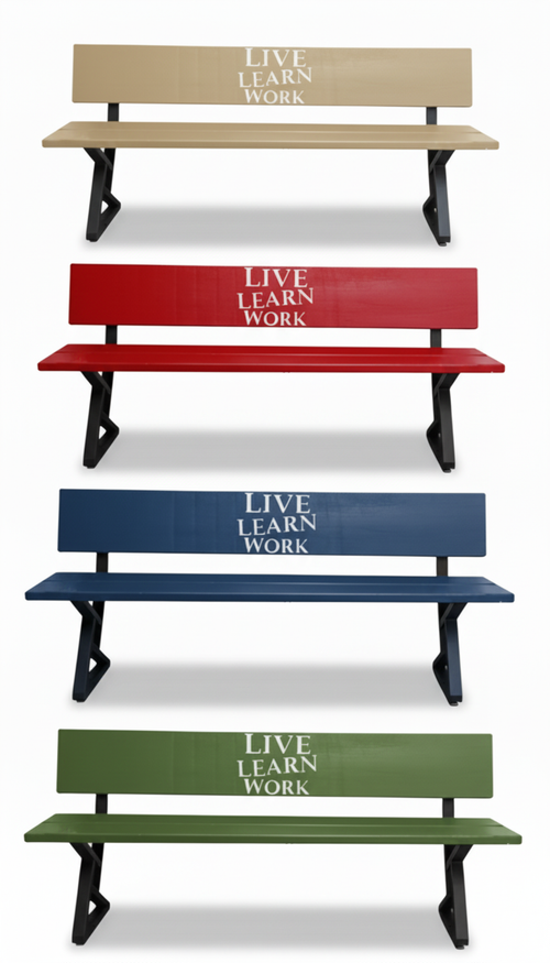 Engraved Wood Bench - My Store