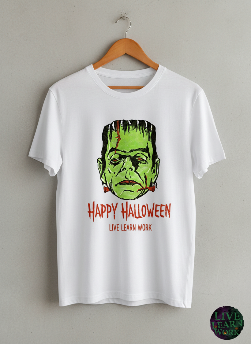 Live Learn Work Frankenstein TEE'S