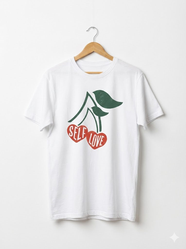 Self Love" Cherry Graphic Tee